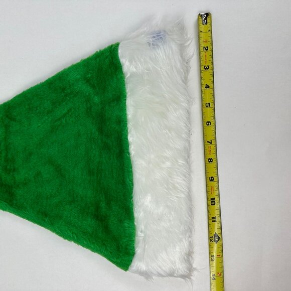 Christmas Santa Claus Hat with LED Colored Lights,Green - Picture 7 of 7